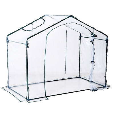 Outsunny Serre de Jardin Transparent et Vert 1,8 x 1,05 x 1,50 m