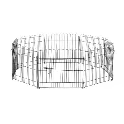 PawHut Enclos pour Chien Noir 71 x 61 cm