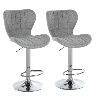 Homcom Lot de 2 chaises de salon design scandinave