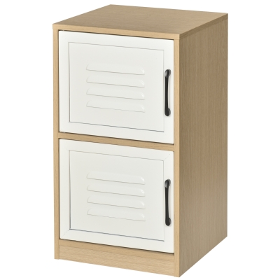Caisson de bureau rangement bureau 2 portes métal
