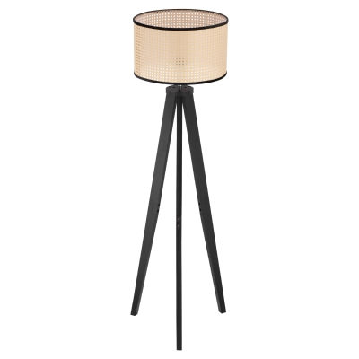 HOMCOM Lampadaire trépied contemporain 40 W Max. 45 x 45 x 147 cm jaune noir
