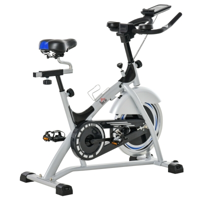 Vélo biking cardio vélo d'appartement haute performance acier gris noir