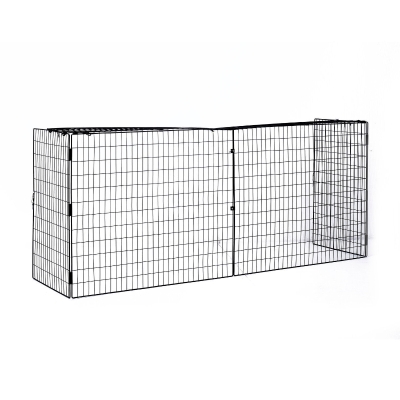 HOMCOM Extendable Fire Guard Screen, Freestanding Fire Screen Spark Guard, Folding Fireplace Cover, Wire Mesh, 81.5-160cm, Black