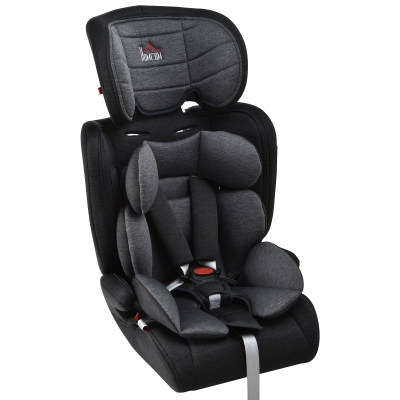HOMCOM HDPE 3-in-1 Toddler's Car Booster Seat Black/Grey