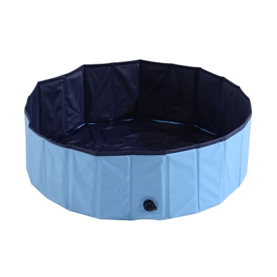 Pawhut Φ100x30H cm Pet Swimming Pool-Blue