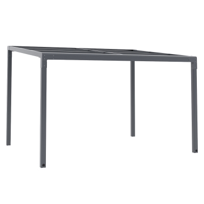 Outsunny 4 x 3(m) Outdoor Hardtop Pergola Aluminium Gazebo w/ Adjustable Windows Handle
