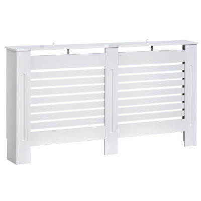 HOMCOM 152Lx19Wx81H cm MDF Radiator Cover-White