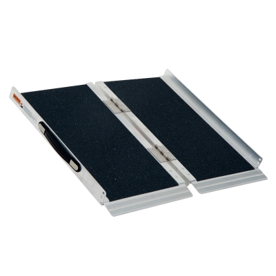 HOMCOM 2ft Aluminium Multi-Use Mobility Assistance Ramp w/ Portable Handle Lock