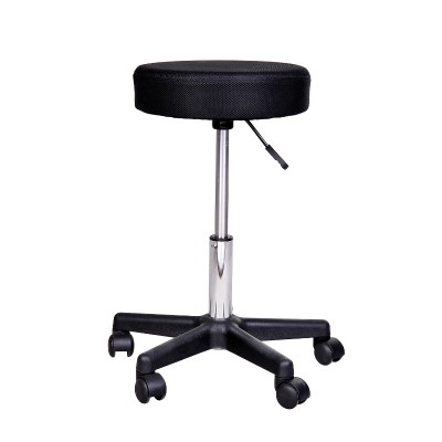 HOMCOM Salon Spa Swivel Stool W/Changeable Covers: Red, White, Black