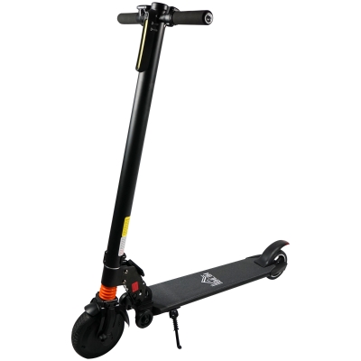 HOMCOM Adjustable Electric Scooter Aluminium Alloy Bike Speed for Adults w/ Light Black