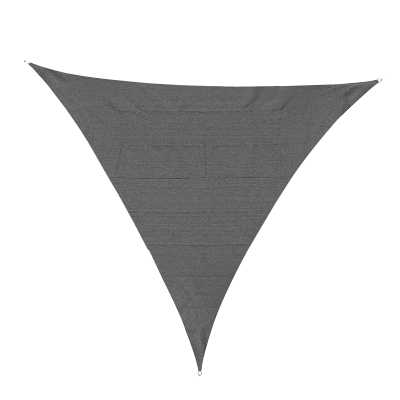 Outsunny Triangle Sun Shade Sail 5m x 5m x 5m UV Block Canopy Shelter,Charcoal Grey