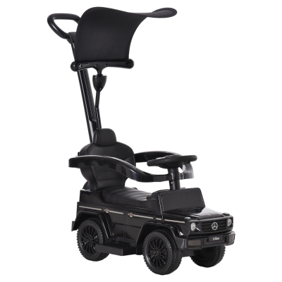 HOMCOM Benz G350 Ride-On Push Along Car Sliding Walker Floor Slider Stroller Toddler Vehicle, Black