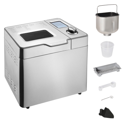 HOMCOM 25 in 1 Bread Machine 0.9KG Bread maker w/ Auto Fruit Nut Dispenser Nonstick Pan