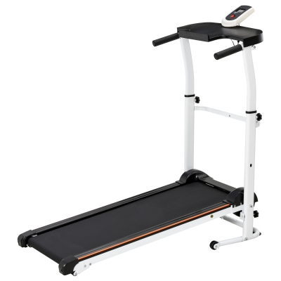 HOMCOM Folding Mechanical Walking Treadmill Running Jogging W/ LCD Display Machine