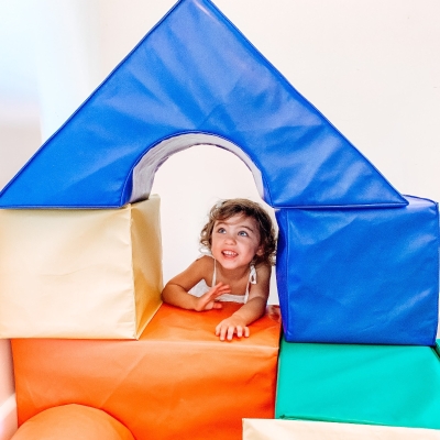 HOMCOM Kids 11-Piece PU Soft Stacking Shapes Multi-Colour