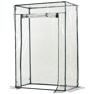 Outsunny PVC Mini Outdoor Greenhouse W/ Zipper Entrance, 1x0.5x1.5 m