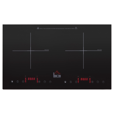 HOMCOM 2800W Twin Plate Portable Induction Hob