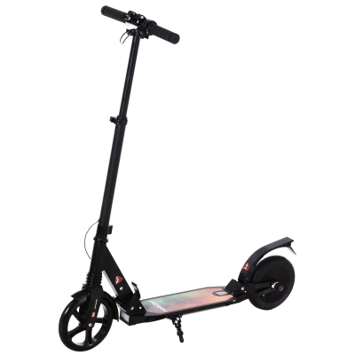HOMCOM 150W Folding E-Scooter 22.6V Powered for Teens Aged 14+ Black
