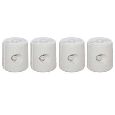 Outsunny Tent Weight Base, 4pcs Plastic Anchor Weights-White