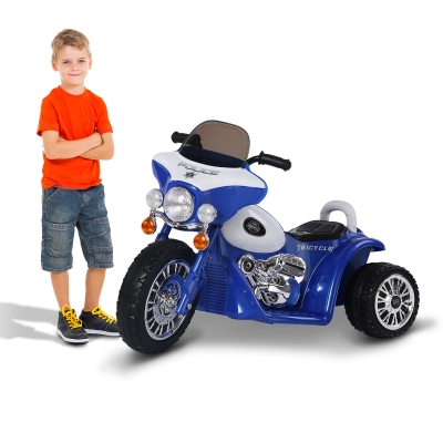 HOMCOM Children's 6V Electric PP Ride-On Motorbike Toy Blue