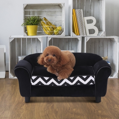 Pawhut 73.5Lx41Wx33H cm Pet Sofa-Black