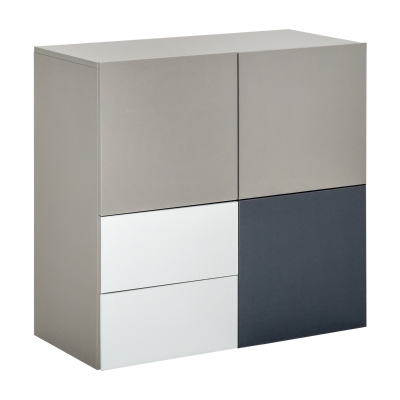 HOMCOM Sideboard Storage Cabinet Hallway Floor Standing Cupboard Cube with Drawers