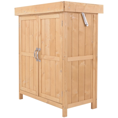 Outsunny 1.4 x 2.4ft Mini Garden Storage Cabinet