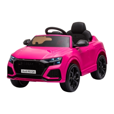 HOMCOM Audi RS Q8 6V Kids Electric Ride On Car Toy w/ Remote USB MP3 Bluetooth Pink