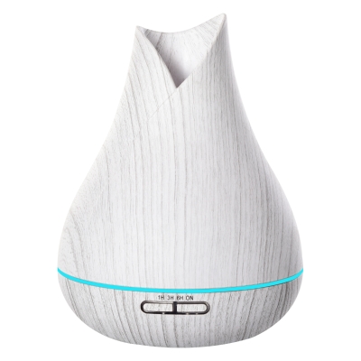 HOMCOM 300ml USB Oil Diffuser & Water Humidifier w/ 7 Lights Timer Auto Shutdown White