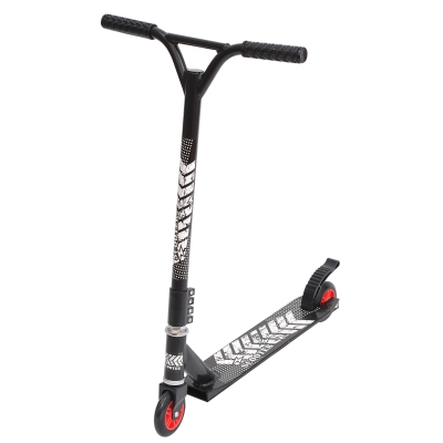 HOMCOM Push Stunt Scooter, 2 Wheels, Fixed Bar, 360 Degree-Black