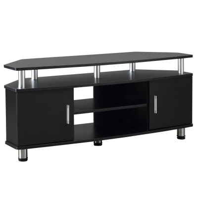 HOMCOM TV Stand Cabinet with Storage Shelves Cupboard Living Room Entertainment Center