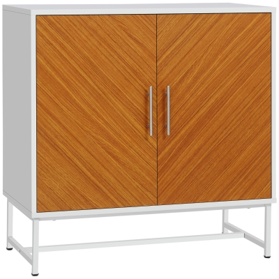 HOMCOM Storage Cabinet Floor Standing Cupboard Kitchen Sideboard with Adjustable Shelf