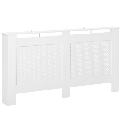 HOMCOM 151.5L×19W×82H cm MDF Radiator Cover-White
