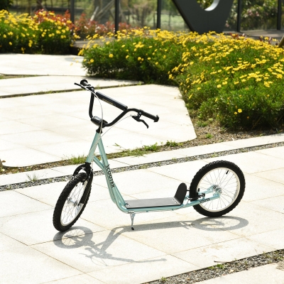 HOMCOM Kids Steel Frame Adjustable Kick Scooter Blue