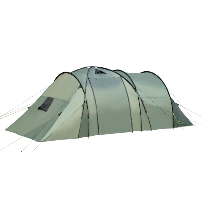 Outsunny 5 Man Camping Tent Camping Gazebo Garden Tent w/ Rainfly 3 Rooms Carry Bag