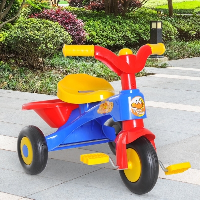 HOMCOM Kids Ride On Tricycle, 60Lx42Wx45H cm-Multicolour