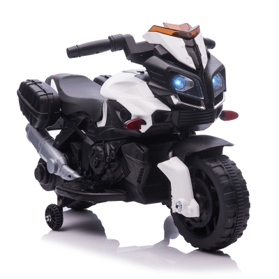 HOMCOM Kids 6V Electric Motorcycle Ride-On Toy Battery 18 - 48 months White