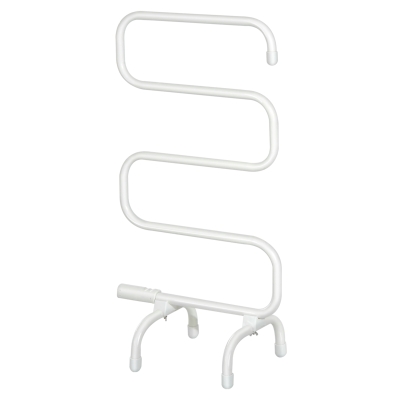 HOMCOM Toallero Eléctrico para Baño Radiador Calentador Secador Térmico de Toallas Barras Curvas Calentador Eléctrico de Toallas Metal y ABS 50x30x95cm 100W