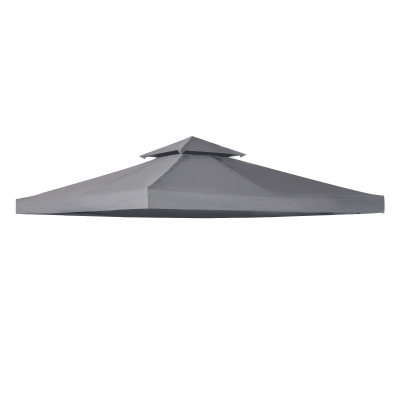 Outsnny Ersatzdach für Metall-Gartenpavillon 300 cm x 300 cO