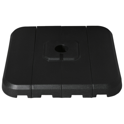 Lot de 4 poids de lestage pour parasol déporté HDPE noir