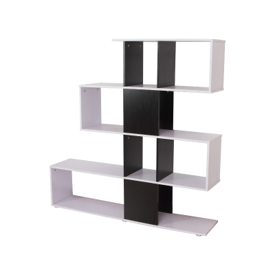HomCom Libreria di Design in legno 124.5x30x144cm - Mobili Ufficio Scaffale