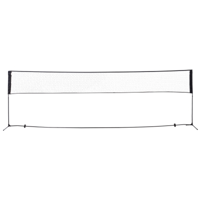 Homcom Rete da Volano e Tennis Portatile con Altezza Regolabile e Sacca per Trasporto Nero 500 x 103 x 94/158cm