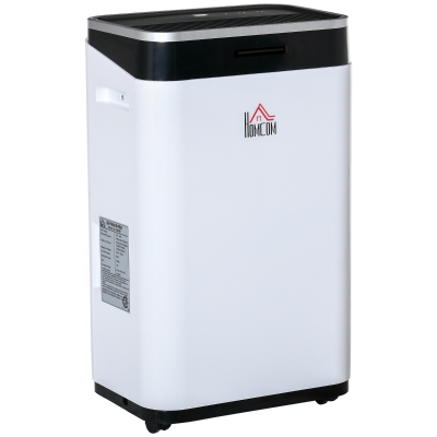 HOMCOM Déshumidificateur portable électrique 380W blanc noir