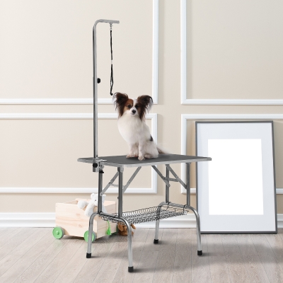 PawHut Tavolo da toelettatura e tosatura cani gatti 91.5x61.5x77cm