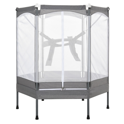 HOMCOM Trampolino Tappeto Elastico per Bambini Casa e Giardino, Rete di Sicurezza
