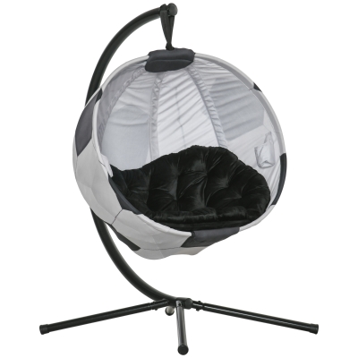 Outsunny Hängesessel faltbar Fußballdesign 126 x 114 x 172 cm