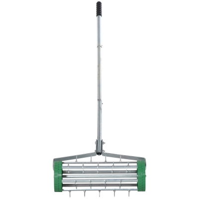 Outsunny Rasenlüfter verzinktes Metall 135 cm x 43,5 cm x 15 cm
