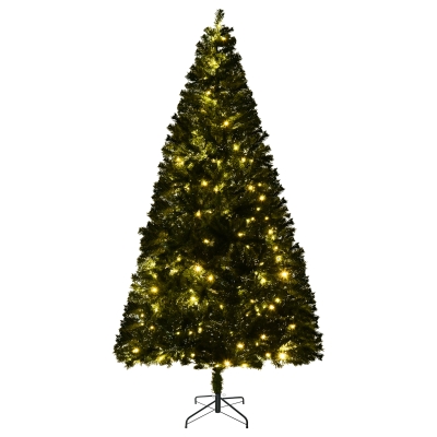 HOMCOM 210cm Brad de Craciun Pin artificial cu ramuri 960 lumini LED 300