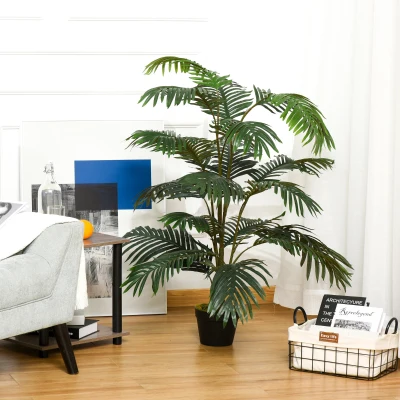 Planta decorativa plastic, 20 frunze, 140cm, verde