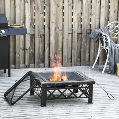 Brazier de Gradina cu Capac si grila